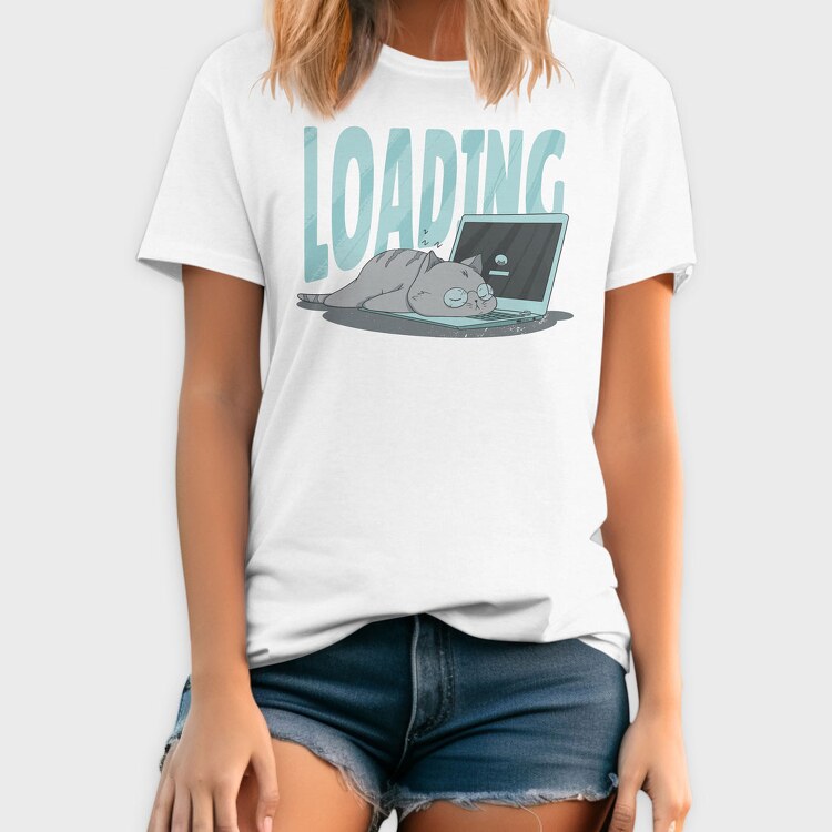 Lazy Cat, Tricou Barbati (Unisex)