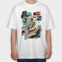 Jazz Musician Abstract Music, Tricou Oversize Barbati (Unisex)