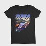 Classic Car Road Trees Sunset, Tricou Femei
