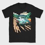 Classic Car Trees Landscape Retro, Tricou Barbati (Unisex)