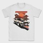 Classic Car Sunset Mountains, Tricou Barbati (Unisex)