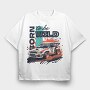 Car Rally Rally Competition Earth Japan, Tricou Oversize Barbati (Unisex)