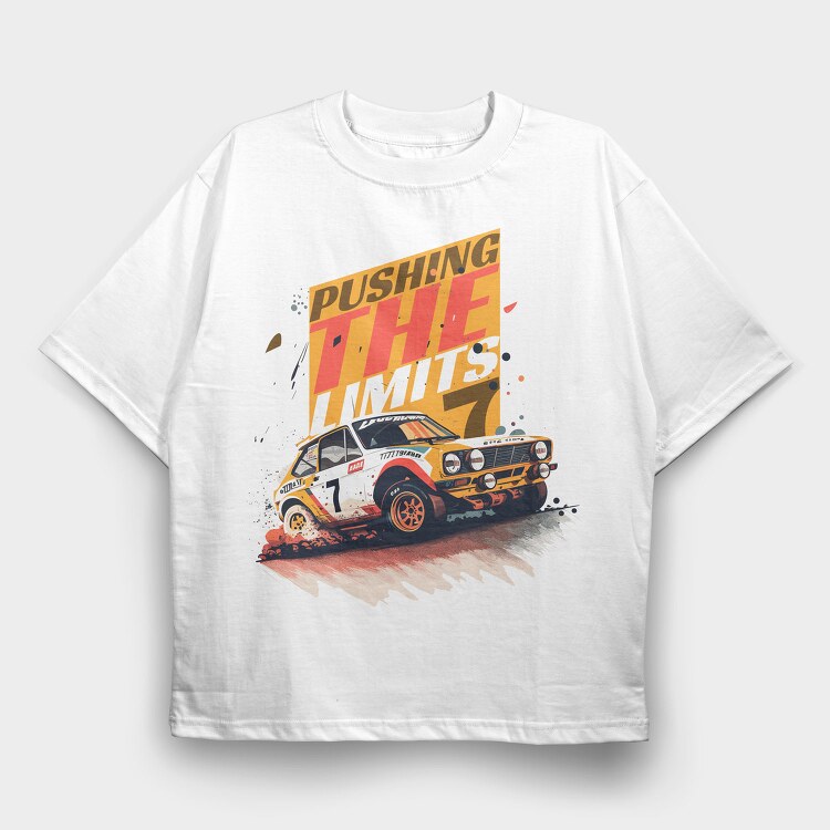 Car Rally Competition Earth Japan, Tricou Oversize Barbati (Unisex)