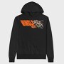 Tilted Competition Motorcycle With Rider Nimble and Fast, Hanorac Oversize Barbati (Unisex)