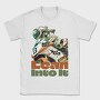 Tilted Competition Motorcycle With Rider Lean Into It, Tricou Barbati (Unisex)