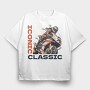 Racing Motorcycle Manga Style Iconic Classic, Tricou Oversize Barbati (Unisex)