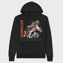 Racing Motorcycle Manga Style Iconic Classic, Hanorac Oversize Barbati (Unisex)