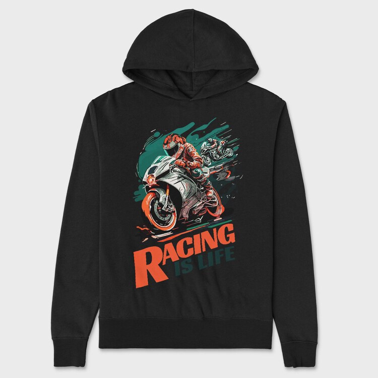 Racing Is Life Sport Bikes Racing, Hanorac Oversize Barbati (Unisex)