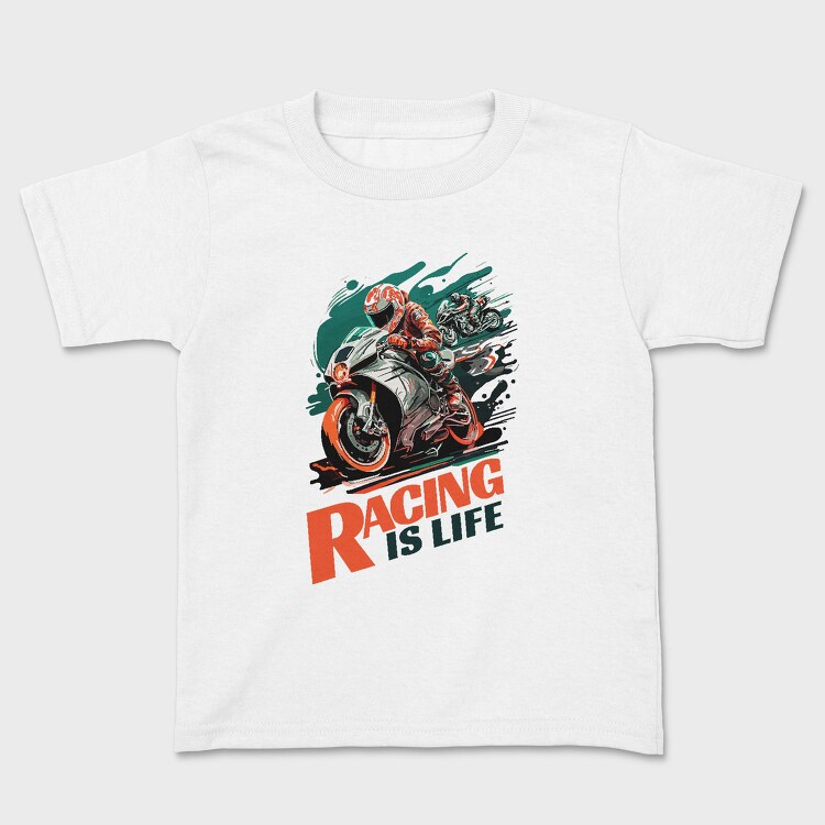 Racing Is Life Sport Bikes Racing, Tricou Copii