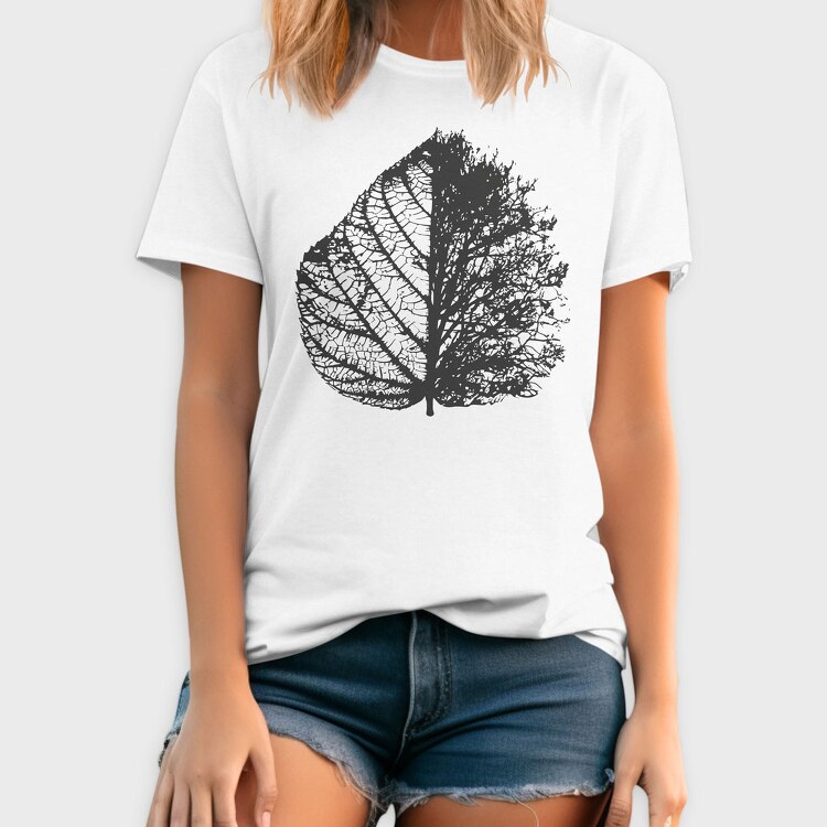 Leave Skeleton and Bare Tree, Tricou Barbati (Unisex)