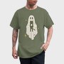 Ghost With Cat, Tricou Barbati (Unisex)