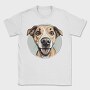 Joyful Dog Portrait, Tricou Barbati (Unisex)