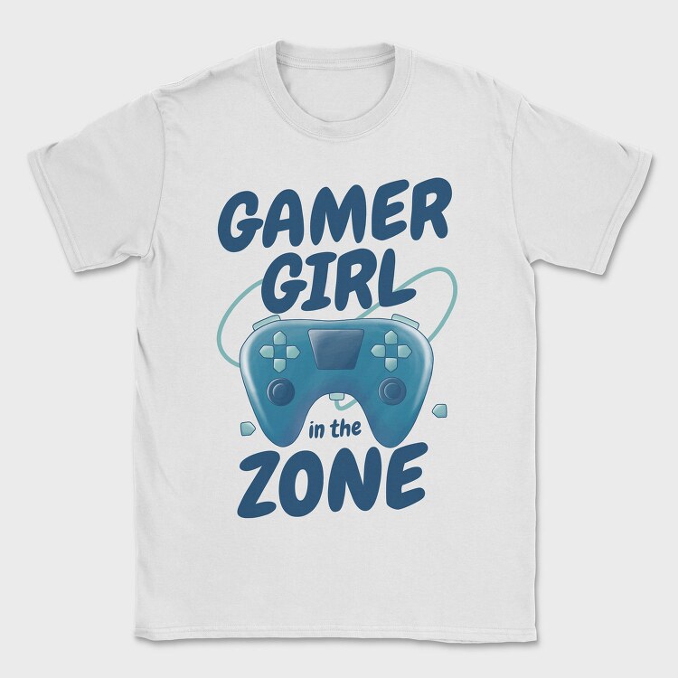 Joystick Gamer Girl Watercolor, Tricou Barbati (Unisex)