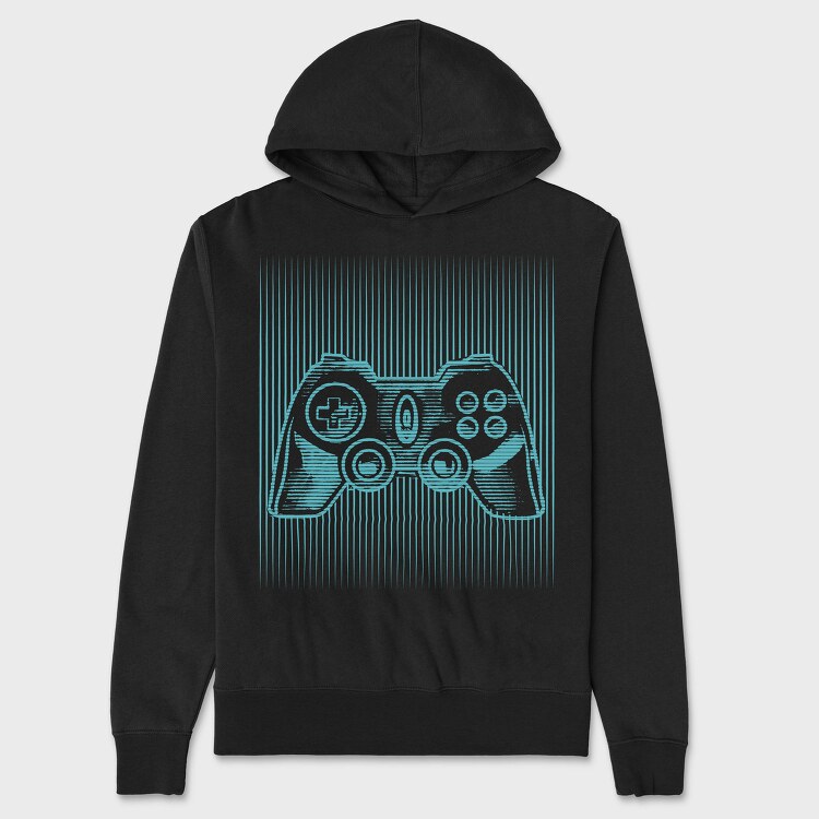 Joystick Optical Illusion, Hanorac Oversize Barbati (Unisex)
