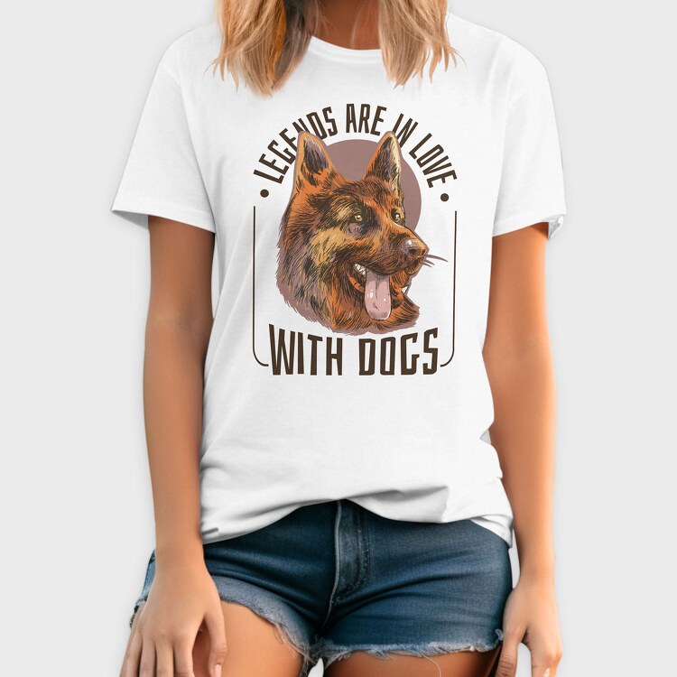 Legend Are in Love With Dogs, Tricou Barbati (Unisex)