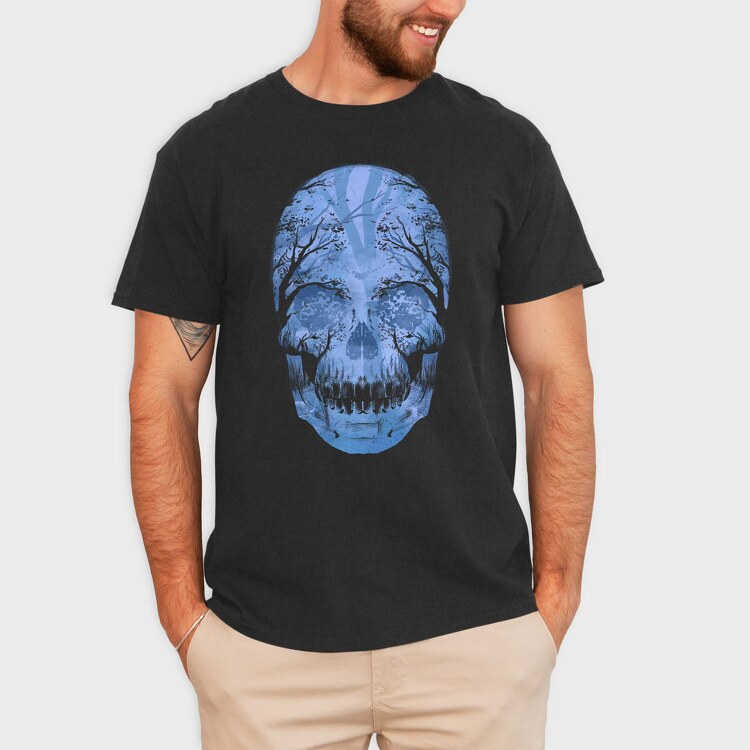 Skull Forest, Tricou Barbati (Unisex)