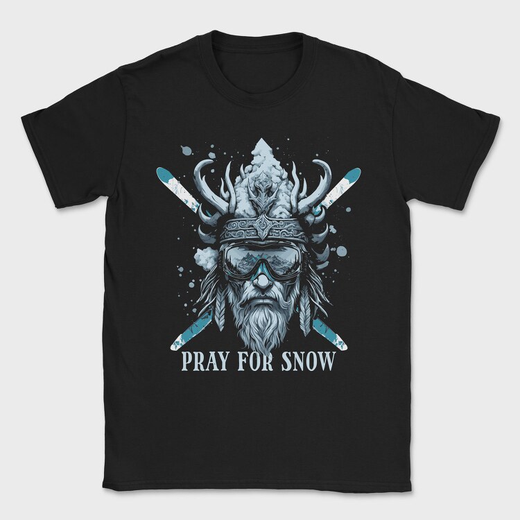Nordic Skiing Viking God, Tricou Barbati (Unisex)