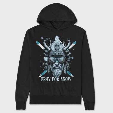 Nordic Skiing Viking God, Hanorac Oversize Barbati (Unisex)