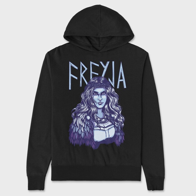 Norse Goddess Freyja, Hanorac Oversize Barbati (Unisex)