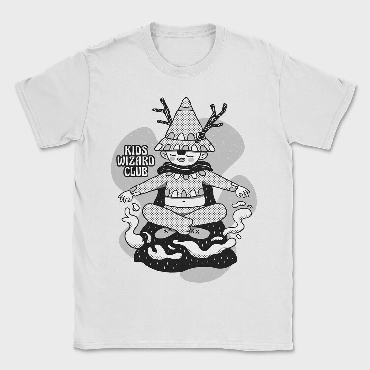 Cartoon Wizard Kid Fantasy Kids Club, Tricou Barbati (Unisex)