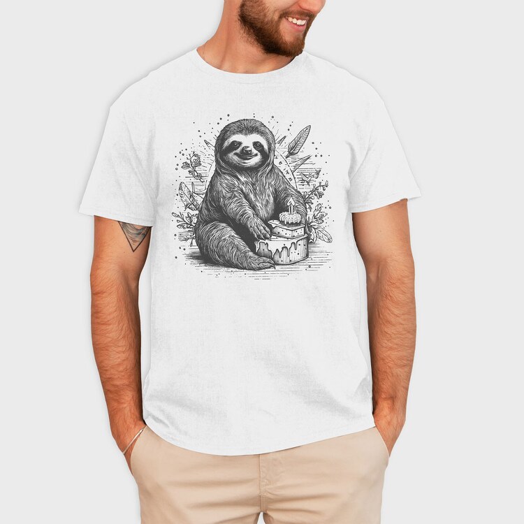 Birthday Sloth, Tricou Barbati (Unisex)