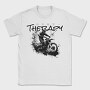 Motocross Rider Kicking Up Dirt and Jumping Dirt Therapy, Tricou Barbati (Unisex)