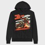 Motocross MotorcycleArt 80S, Hanorac Oversize Barbati (Unisex)