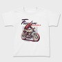 Freedom on Wheels Motorcycle Retro, Tricou Copii
