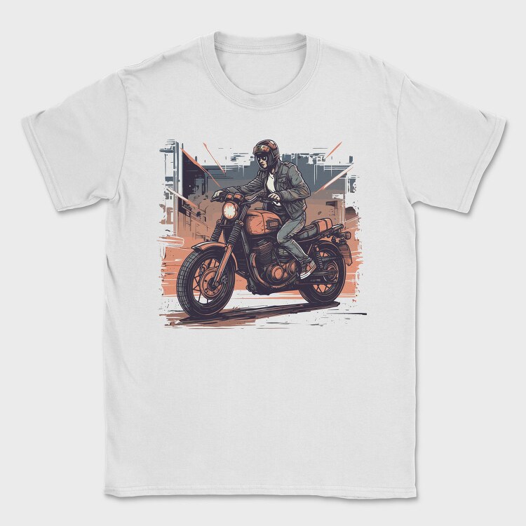 Comic Rider Motorcycle, Tricou Barbati (Unisex)