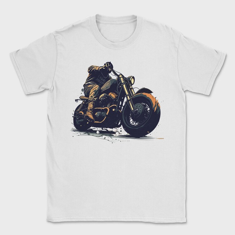 Classic Motorcycle Rider, Tricou Barbati (Unisex)