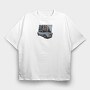 Skyline Old, Tricou Oversize Barbati (Unisex)