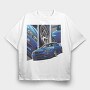 Skyline 2, Tricou Oversize Barbati (Unisex)