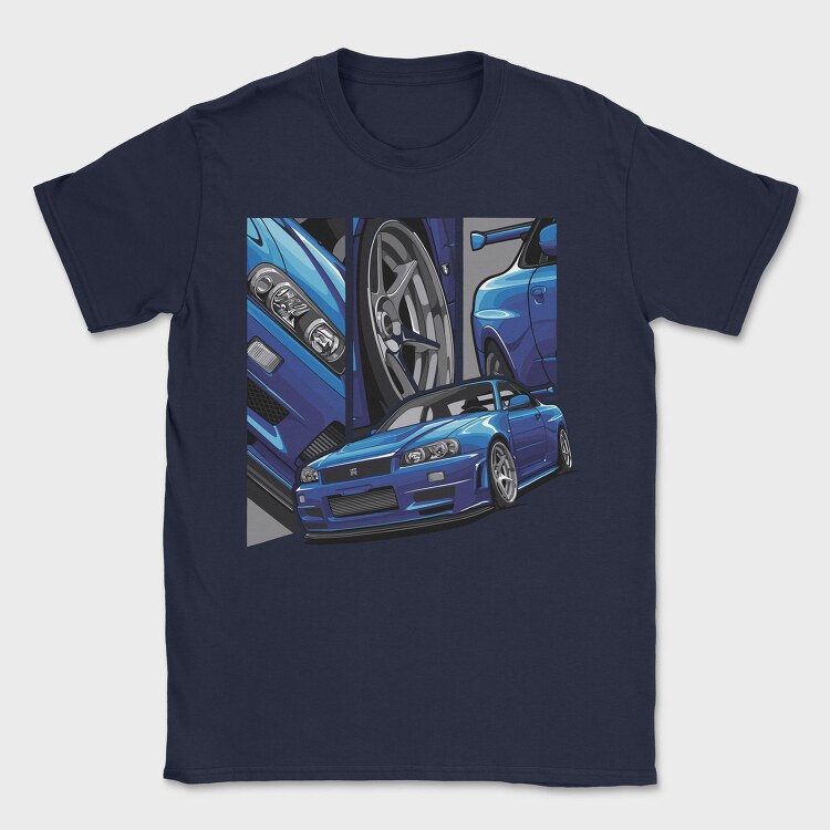Skyline 2, Tricou Barbati (Unisex)