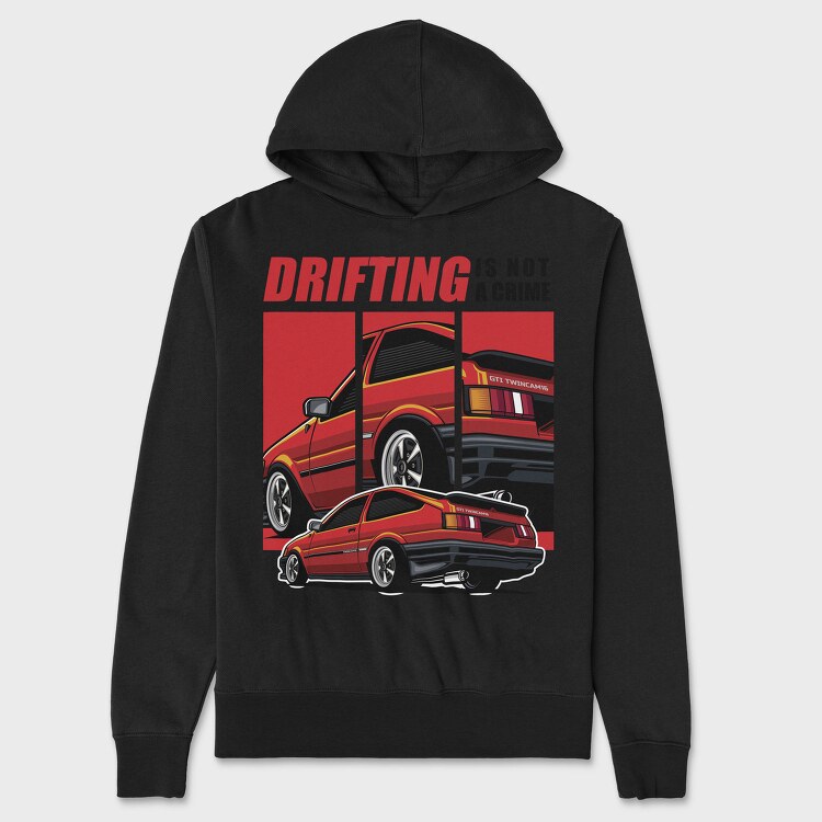 Drifting Is Not a Crime Trunero, Hanorac Oversize Barbati (Unisex)