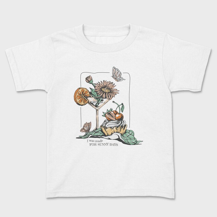 Drink And Flowers Spring Sunny Days, Tricou Copii