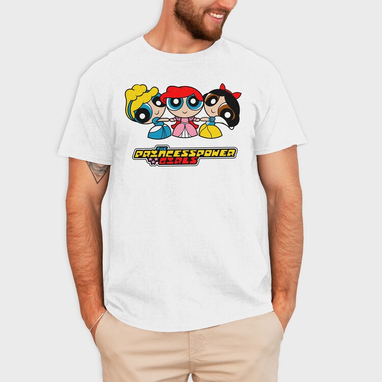 The Powerpuff Girls Cenicienta Ariel, Tricou Barbati (Unisex)