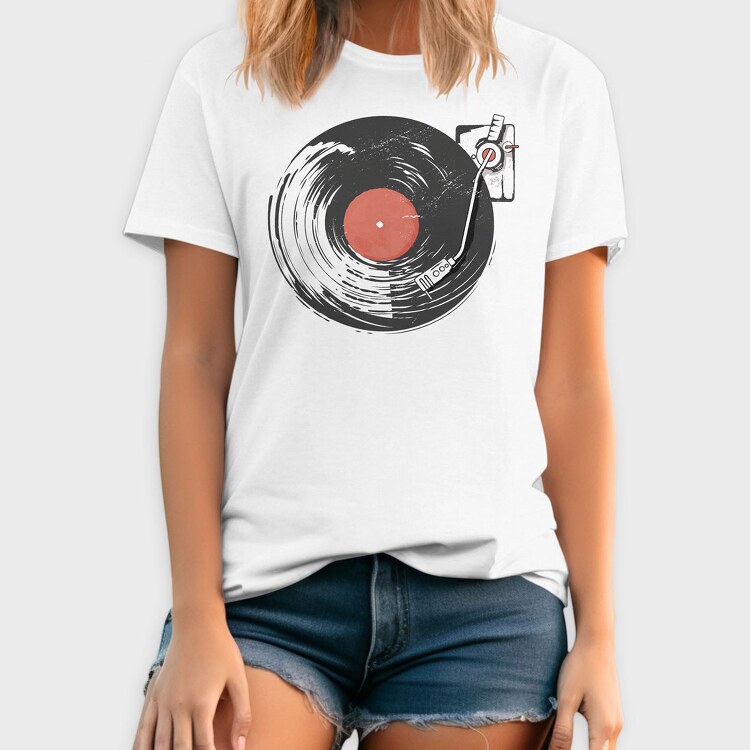 Vinyl Record, Tricou Barbati (Unisex)