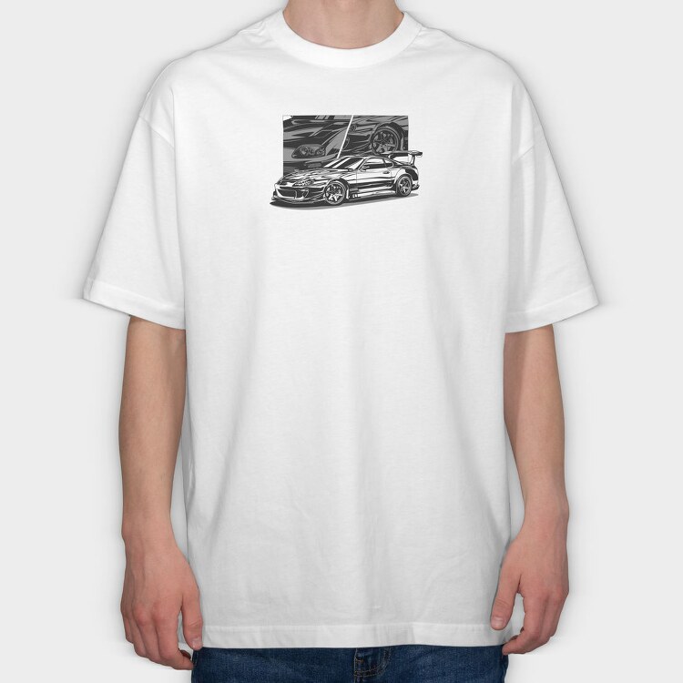 SUPRA, Tricou Oversize Barbati (Unisex)