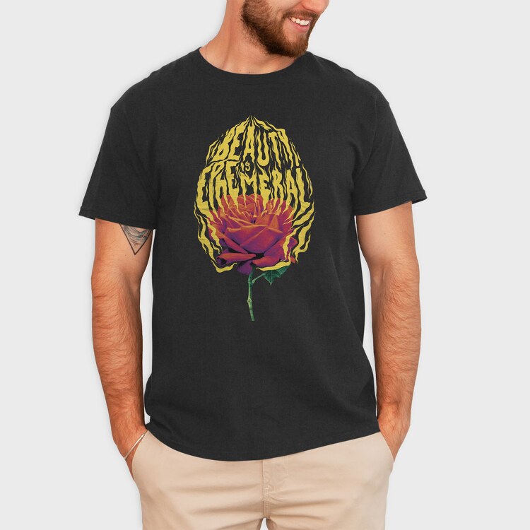 Fire Beauty Is Ephemeral, Tricou Barbati (Unisex)