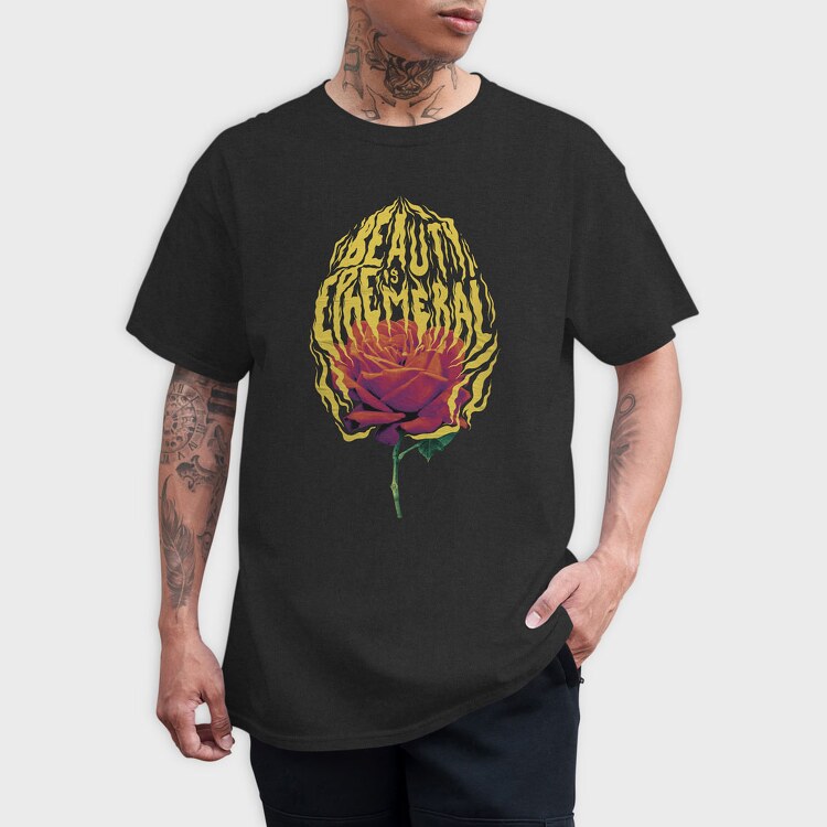 Fire Beauty Is Ephemeral, Tricou Barbati (Unisex)