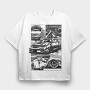 WRX STI, Tricou Oversize Barbati (Unisex)