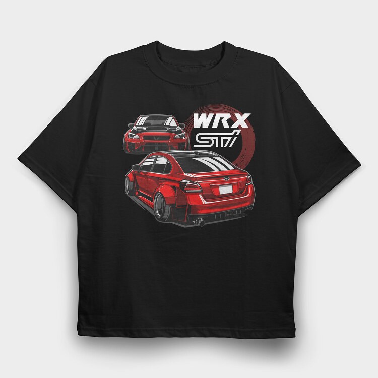 WRX STI Raptor Eye, Tricou Oversize Barbati (Unisex)