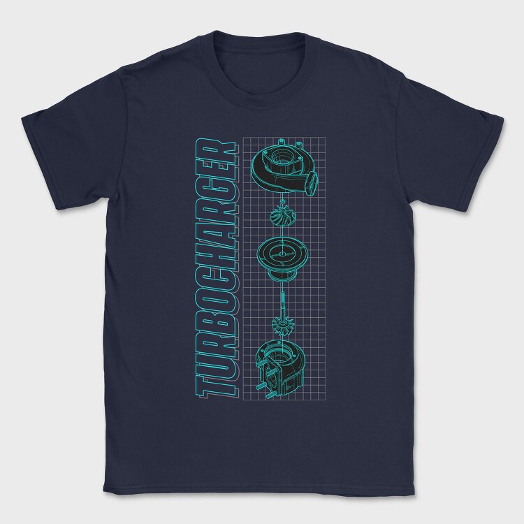 Turbocharger, Tricou Barbati (Unisex)
