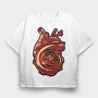 TURBO HEARTS, Tricou Oversize Barbati (Unisex)