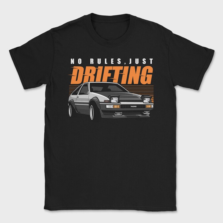 Toyota Trueno Ae86, Tricou Barbati (Unisex)