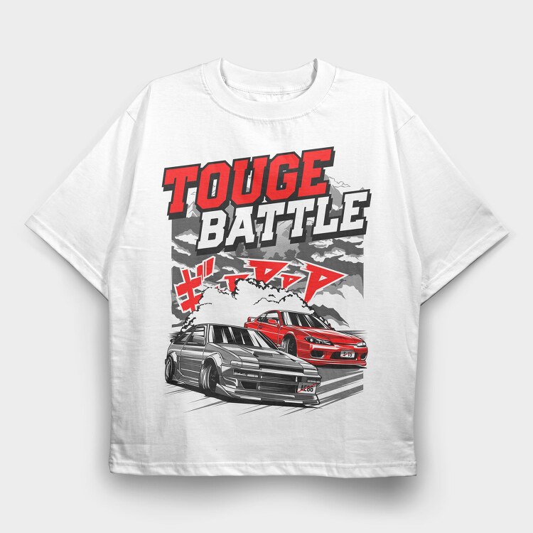 TOUGE BATTLE, Tricou Oversize Barbati (Unisex)