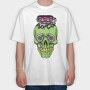 Skull Piston 2, Tricou Oversize Barbati (Unisex)