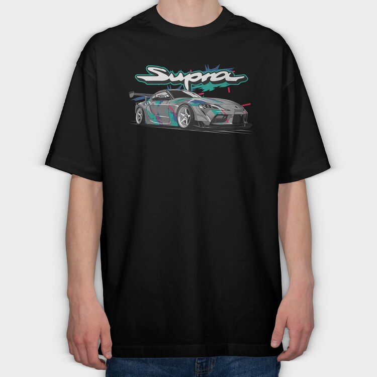 Supra MK5 HKS, Tricou Oversize Barbati (Unisex)
