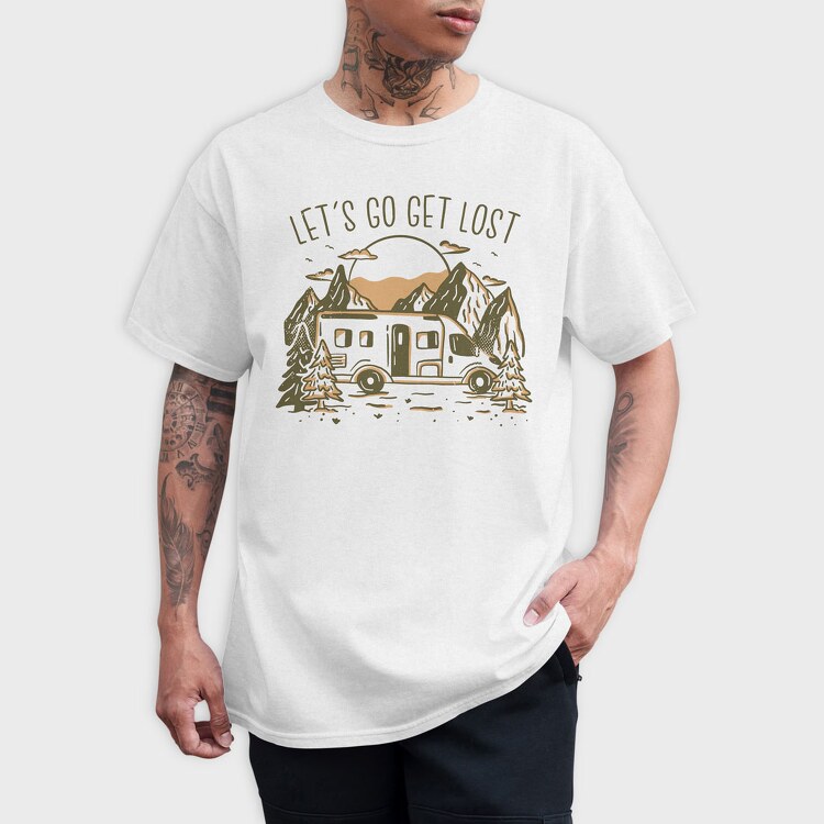 Lets Get Lost Van, Tricou Barbati (Unisex)