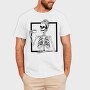 Skull Messy Bun Coffee, Tricou Barbati (Unisex)